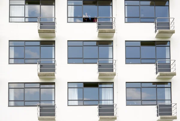 Gevel met balkons — Stockfoto