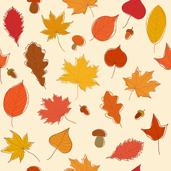 Outono folhas fundo —  Vetores de Stock