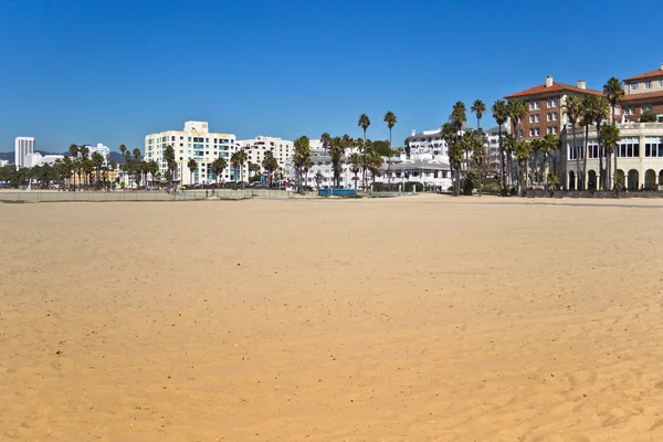 Hotels op santa monica beach — Stockfoto