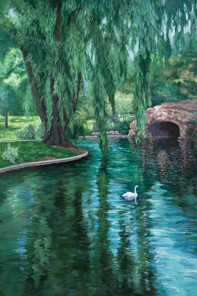 park gölette Kuğu