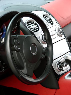 Sports car cockpit