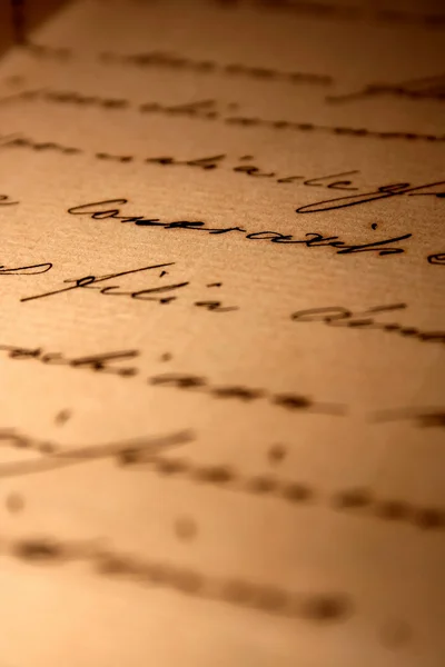 Carta de amor escrito à mão — Fotografia de Stock