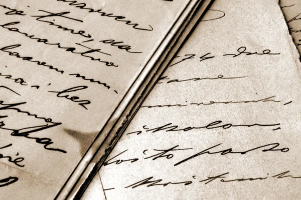 Cartas manuscritas vintage — Foto de Stock