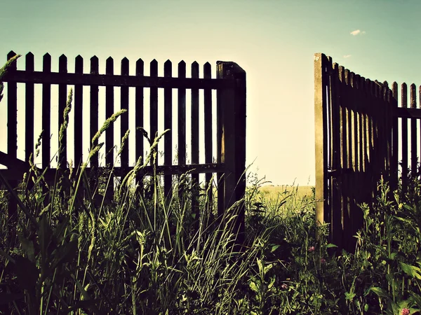 Open fence — Stock Photo, Image