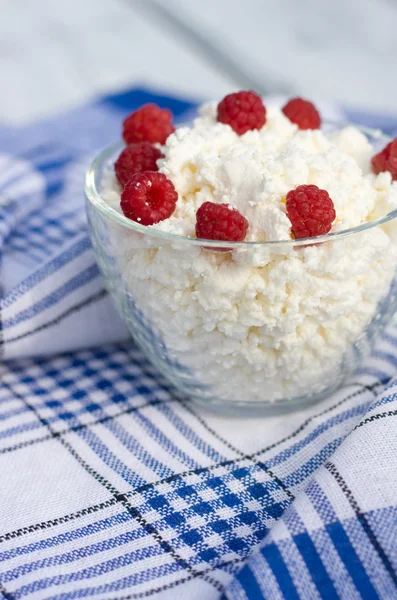 Formaggio morbido con lampone — Foto Stock