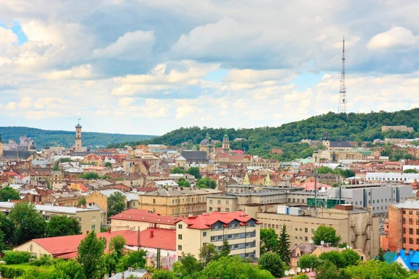 Lviv in cloudy day. Ukraine — Stock Photo, Image