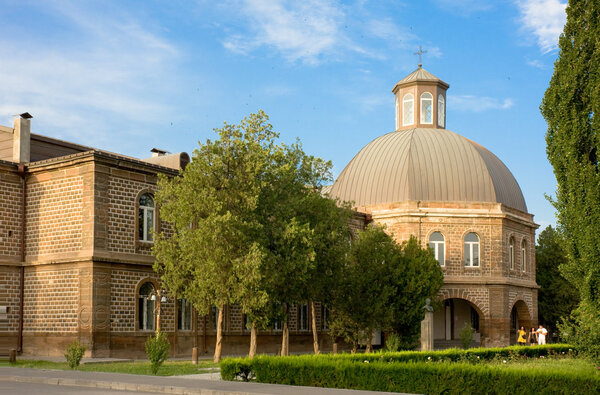 VAGHARSHAPAT, ARMENIA-JUNE, 24, 2012:Theological Academy of St. Echmiadzin.It`s part of monastery complex.