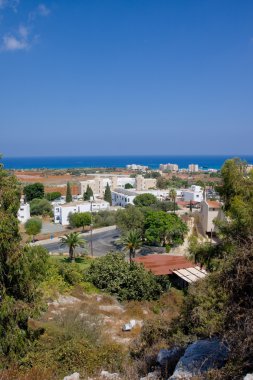 Görünüm, protaras, Mağusa bölgesi, Kıbrıs. Protaras - popüler bir tatil Adası'nın doğu kıyısında