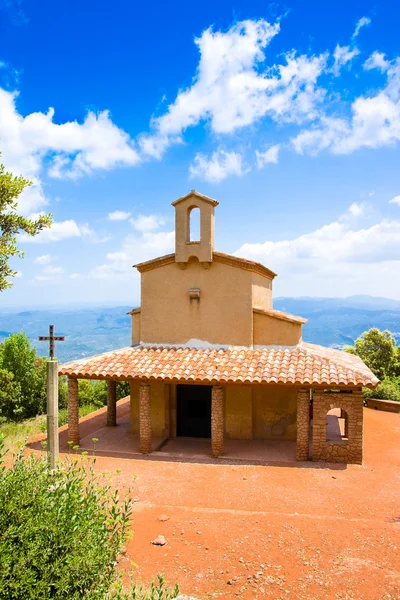 Kapell st. michael, berget Montserrat. Katalonien. Spanien. det fanns en eremit hermitage x talet — Stockfoto