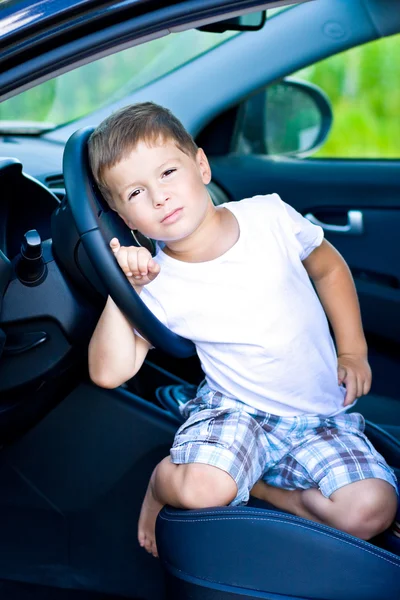 Cute driver in car — Stock Photo, Image