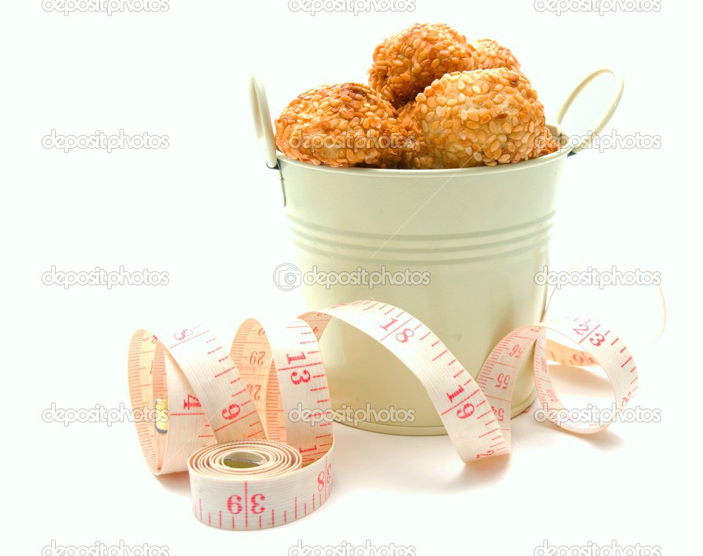 Bucket buns with sesame and centimeter