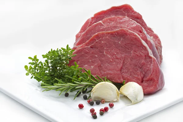 Beef fillet on a plate — Stock Photo, Image