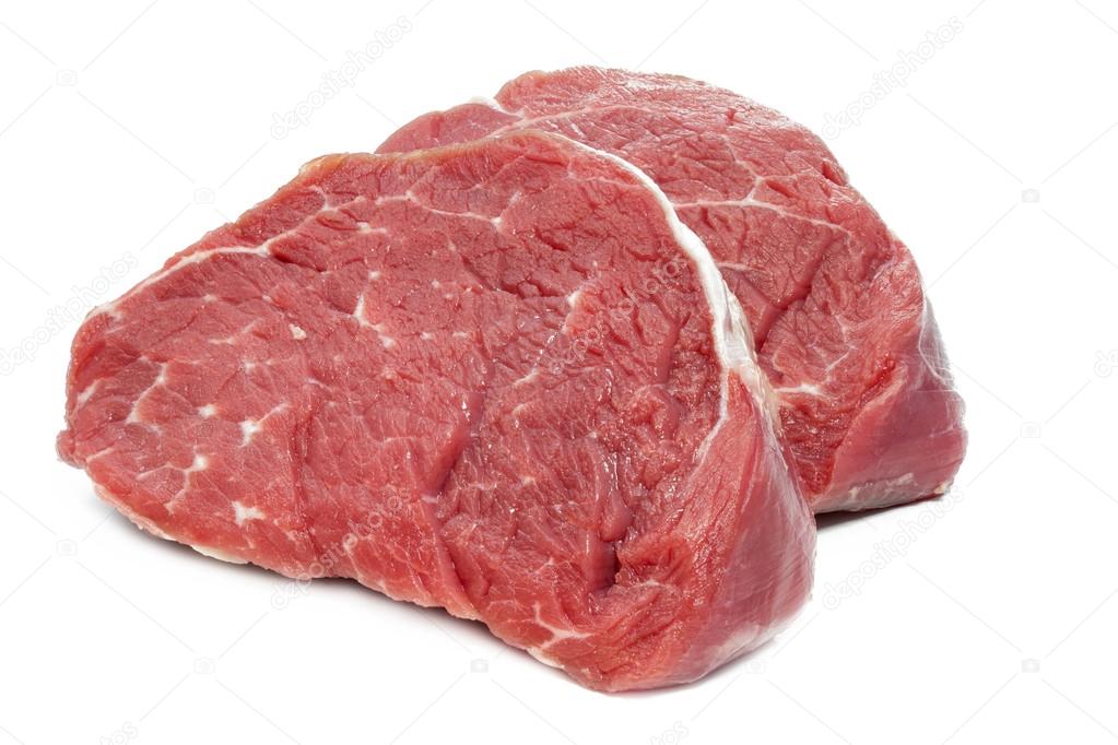 Beef fillet on white background