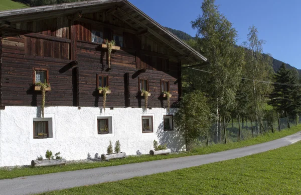 Typisk bondgård i södra tyrol, norra Italien — Stockfoto