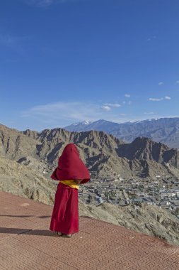 Leh, ladakh, Hindistan'ın başkenti bakan keşiş