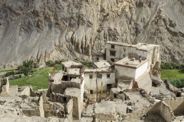 Konut evlerinde tipik ladakh, Hindistan