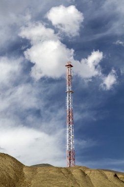 ladakh, Hindistan dağlarında antenler