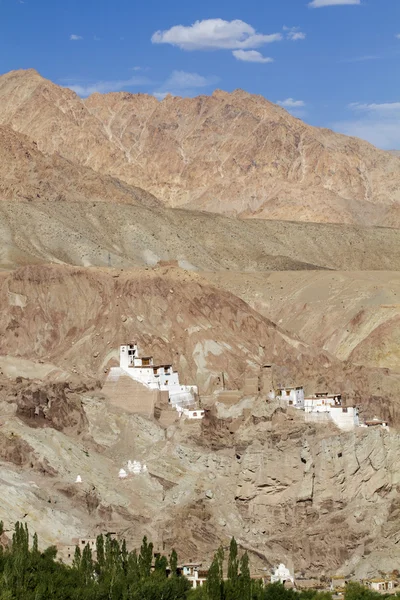 Basgo boeddhistisch klooster in ladakh, india — Stockfoto