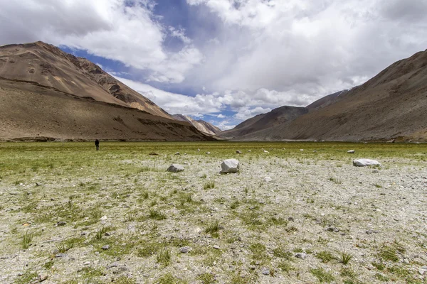 Malowniczy górski krajobraz w ladakh, Indie — Zdjęcie stockowe