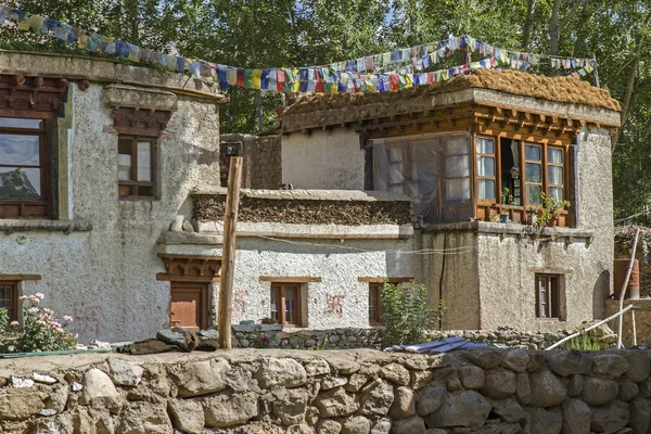 ラダック、インドにおける典型的な住宅 — ストック写真