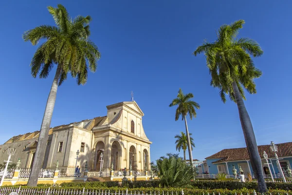 Zabytkowy kościół w mieście trinidad, Kuba — Zdjęcie stockowe