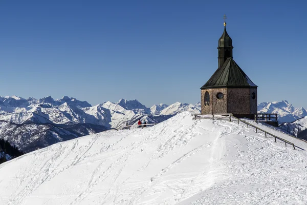 Cappella sulla cima del monte Wallberg, Germania — Foto Stock