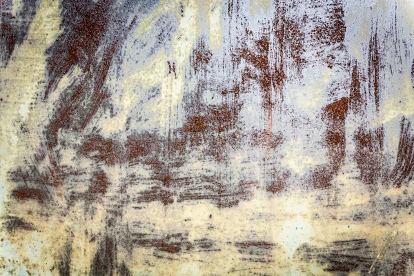 Rusty e verniciato vecchia superficie metallica come sfondo — Foto Stock