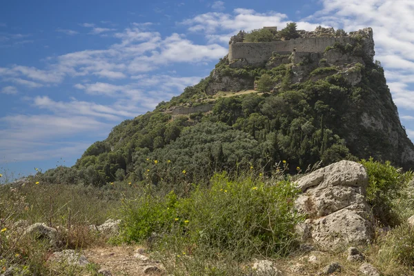 Twierdza angelokastro na wyspie Korfu, Grecja — Zdjęcie stockowe
