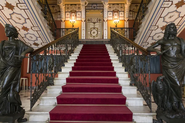 Entrada para o famoso edifício Achilleion em Corfu, Grécia — Fotografia de Stock