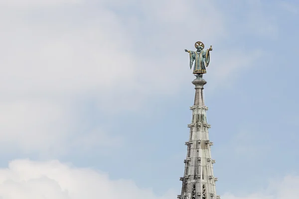 "Muenchner Kindl "estátua em Munique, Alemanha — Fotografia de Stock