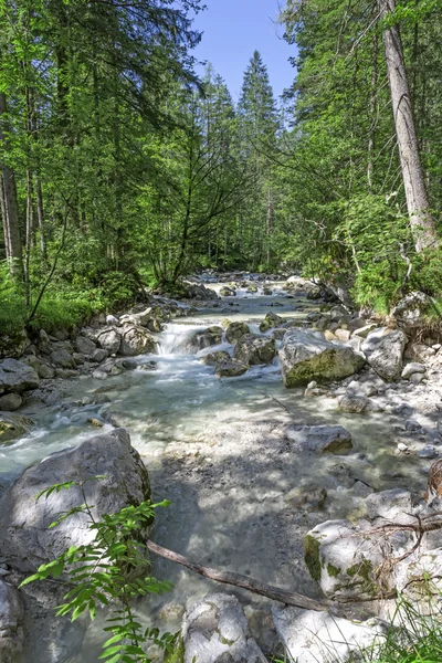 Bergbeek in de Beierse Alpen, Duitsland — Stockfoto
