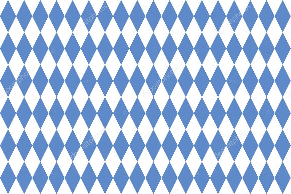 Typical Bavarian diamond pattern as background