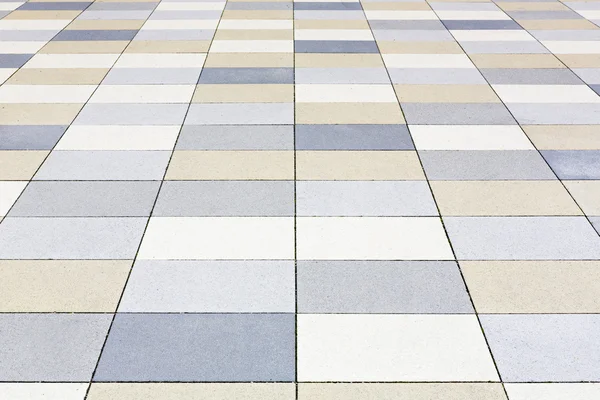 Background texture, tiled pavement city ground — Stock Photo, Image