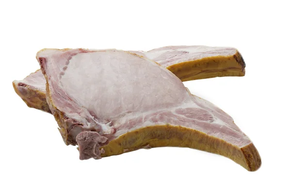 Costillas de cerdo ahumadas y cocidas alemanas tradicionales —  Fotos de Stock