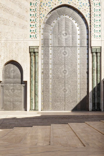 Puerta oriental Mezquita Hassan II, Casablanca — Foto de Stock
