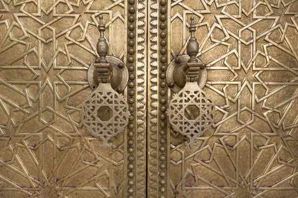 Detail pintu Oriental di Maroko, Afrika Utara — Stok Foto