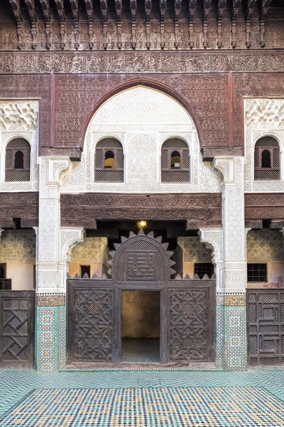 Medersa Bou Inania Koranic School, Meknes, Marruecos — Foto de Stock
