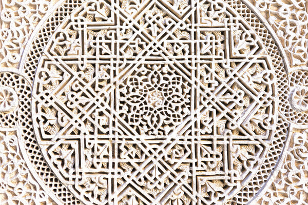 Детали архитектуры Марокко в качестве фона
