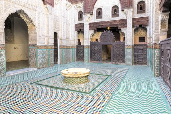 Medersa Bou Inania Koranskole, Meknes, Marokko – stockfoto