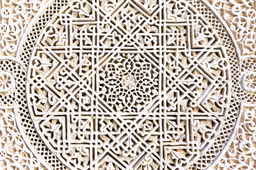 Moroccan architecture detail as background