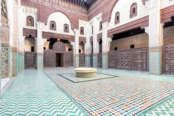 Medersa Bou Inania Koranskole, Meknes – stockfoto