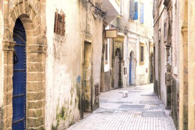 Typical alley in a Moroccan town clipart