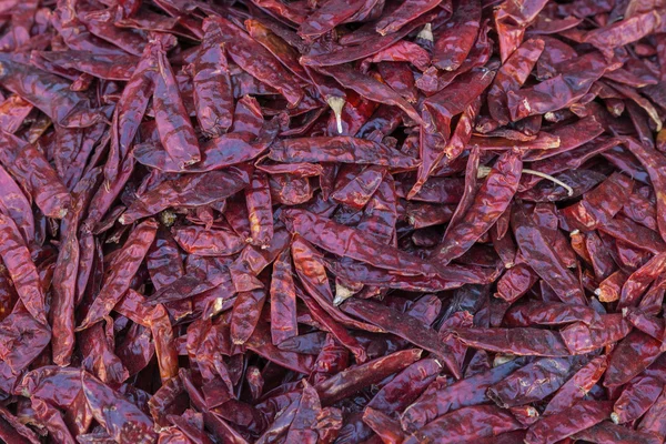 Suszone chilli jako tło — Zdjęcie stockowe
