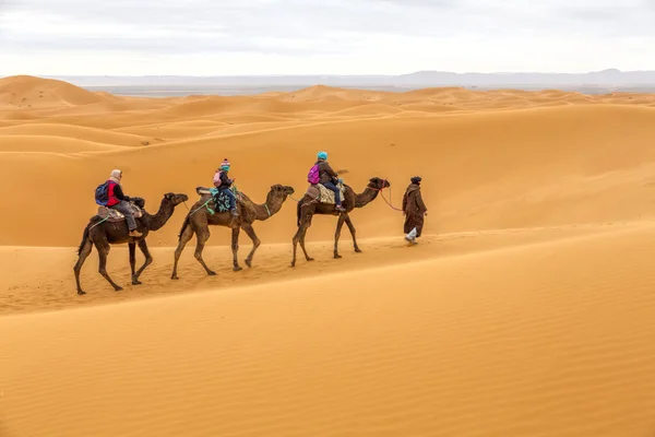 Tourists on safari, Morocco — Stock Photo, Image