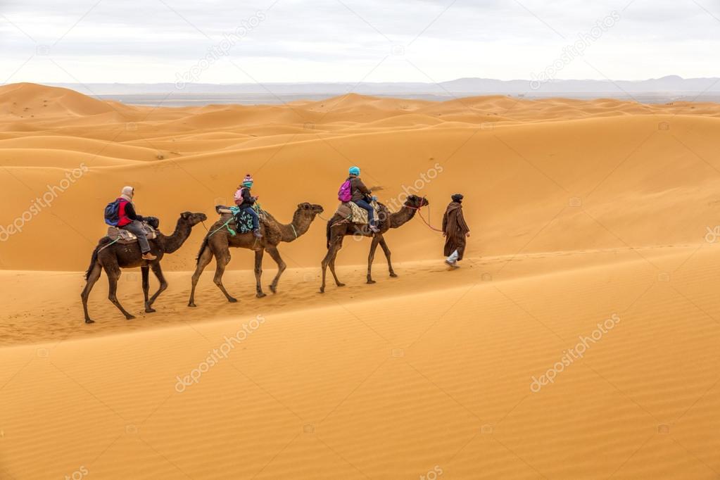 Tourists on safari, Morocco