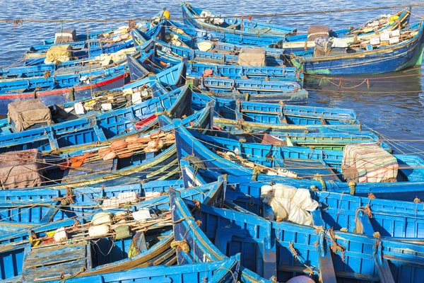 Bateaux de pêche dans le port d'Essaouira, Maroc — Photo