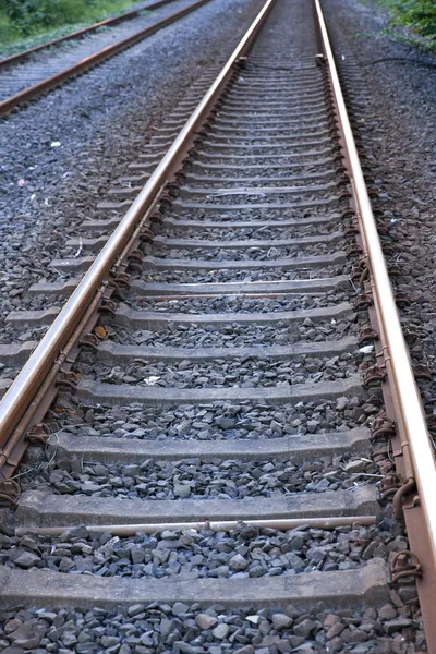 Bahnstrecke im ländlichen Raum — Stockfoto