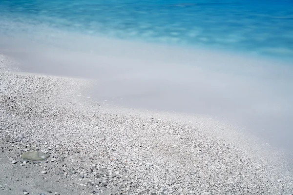 Op het strand, lange tijd blootstelling — Stockfoto