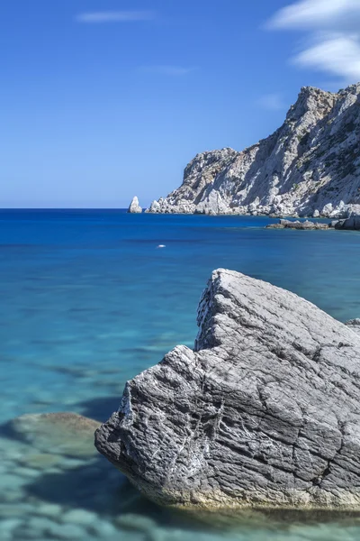 Pobřeží na ostrově karpathos, Řecko — Stock fotografie