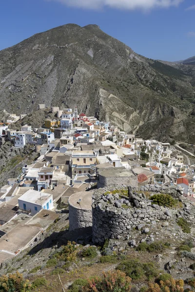 Město olympos na ostrově karpathos, Řecko — Stock fotografie